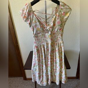 No Boundaries Floral Smocked Dress